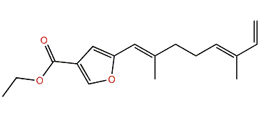 Ethyl 5-((1E,5E)-2,6-dimethylocta-1,5,7-trienyl)-furan-3-carboxylate